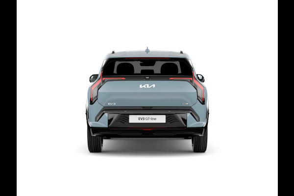 Kia EV3 GT-PlusLine 81.4 kWh | Actieprijs* | Navi. | Clima. | Adapt. Cruise. | Stoel&Stuur Verwarming | Glazen Kanteldak | Harman Kardon | Vegan Lederen Stoelbekleding 'GT-Line | Slimme Parkeerassistentie | Dodehoekcamera
