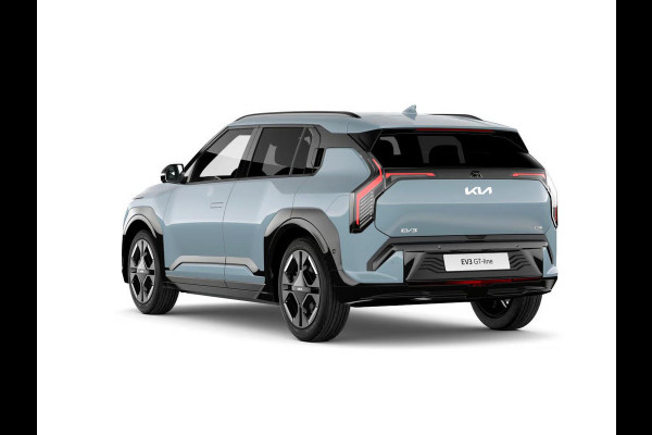 Kia EV3 GT-PlusLine 81.4 kWh | Actieprijs* | Navi. | Clima. | Adapt. Cruise. | Stoel&Stuur Verwarming | Glazen Kanteldak | Harman Kardon | Vegan Lederen Stoelbekleding 'GT-Line | Slimme Parkeerassistentie | Dodehoekcamera