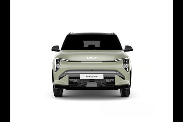Kia EV3 GT-PlusLine 81.4 kWh | Actieprijs* | Navi. | Clima. | Adapt. Cruise. | Stoel&Stuur Verwarming | Glazen Kanteldak | Harman Kardon | Vegan Lederen Stoelbekleding 'GT-Line | Slimme Parkeerassistentie | Dodehoekcamera