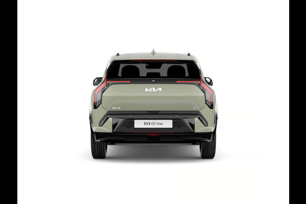 Kia EV3 GT-PlusLine 81.4 kWh | Actieprijs* | Navi. | Clima. | Adapt. Cruise. | Stoel&Stuur Verwarming | Glazen Kanteldak | Harman Kardon | Vegan Lederen Stoelbekleding 'GT-Line | Slimme Parkeerassistentie | Dodehoekcamera