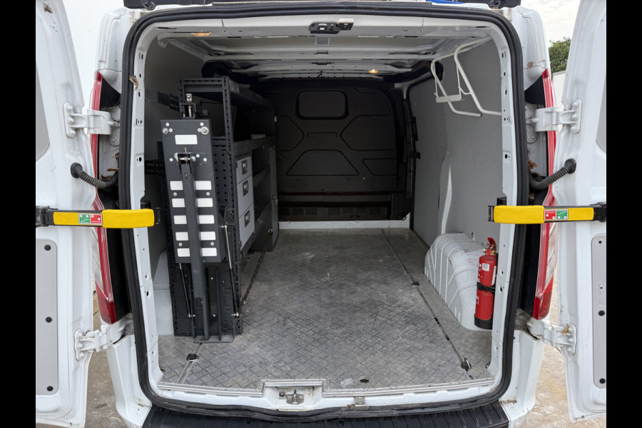 Ford Transit Custom 340 1.0 PHEV 120PK *ELEKTRO MOTOR KAPOT* L1H1 Automaat Hybride Inbouwkast Dakrailing Dodehoekdetectie Cruise control Airco Stoel