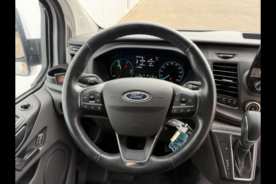 Ford Transit Custom 340 1.0 PHEV 120PK *ELEKTRO MOTOR KAPOT* L1H1 Automaat Hybride Inbouwkast Dakrailing Dodehoekdetectie Cruise control Airco Stoel