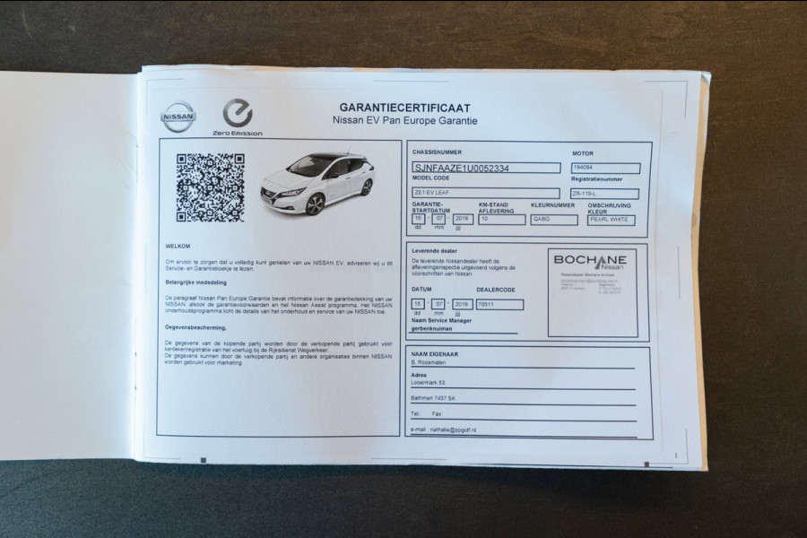 Nissan Leaf N-Connecta 40 kWh I 87% SOH I Dealeronderhouden I camera I