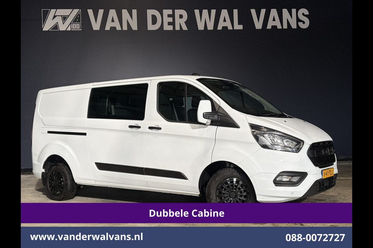 Ford Transit Custom 2.0 TDCI 131pk L2H1 Dubbele Cabine Euro6 Airco | 6-Zits | Navigatie | LED | Apple Carplay | Cruisecontrol Android Auto, Parkeersensoren, Achterklep, 2800kg trekvermogen