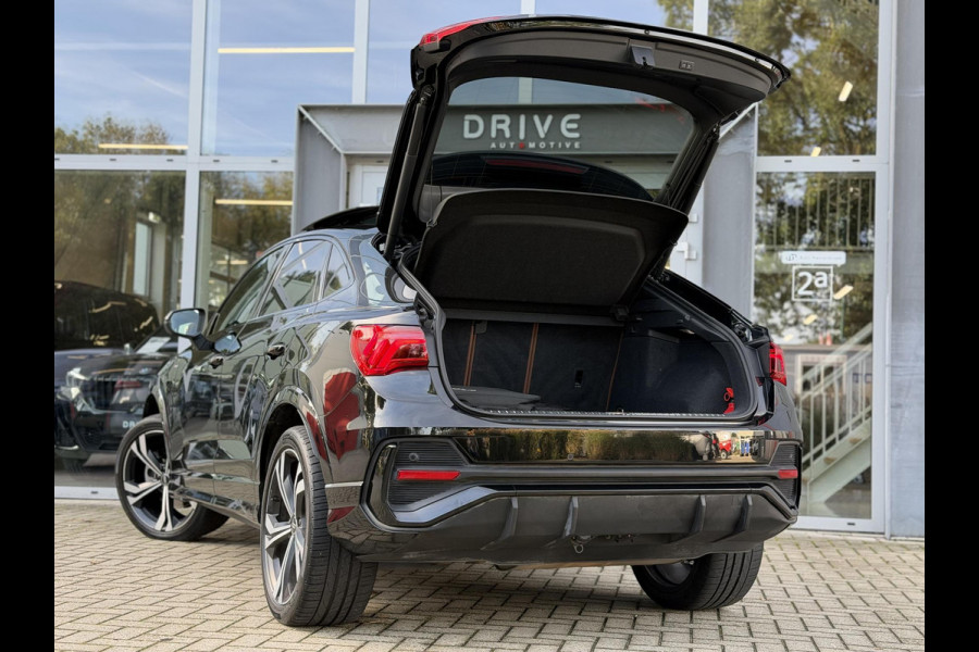 Audi Q3 Sportback 45 TFSI e S-Line |Pano|Leer|Memory|Sfeer|20"|Trekhaak|Optiek Zwart Plus