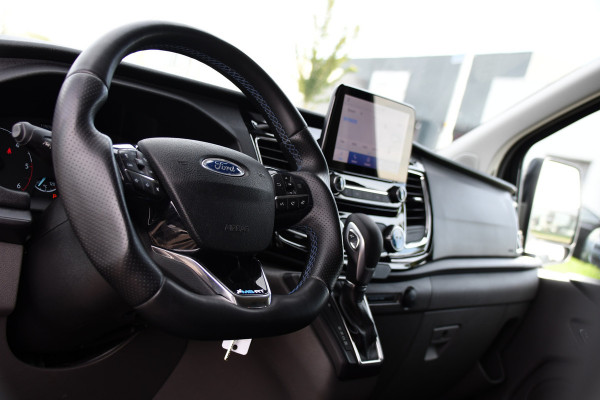 Ford Transit Custom 320 2.0 TDCI L1H1 DC MS-RT Black Edition Adaptieve Cruise, Camera, Carplay, 170pk, 2 x Schuifdeur, Automaat, LED, Stoelverwarming, Leder, Uniek!