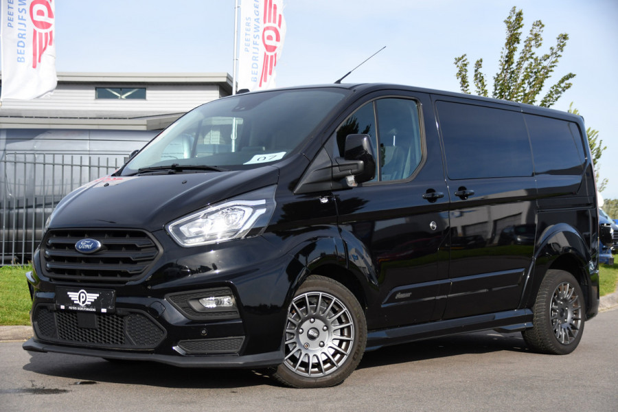 Ford Transit Custom 320 2.0 TDCI L1H1 DC MS-RT Black Edition Adaptieve Cruise, Camera, Carplay, 170pk, 2 x Schuifdeur, Automaat, LED, Stoelverwarming, Leder, Uniek!