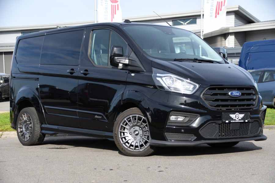 Ford Transit Custom 320 2.0 TDCI L1H1 DC MS-RT Black Edition Adaptieve Cruise, Camera, Carplay, 170pk, 2 x Schuifdeur, Automaat, LED, Stoelverwarming, Leder, Uniek!