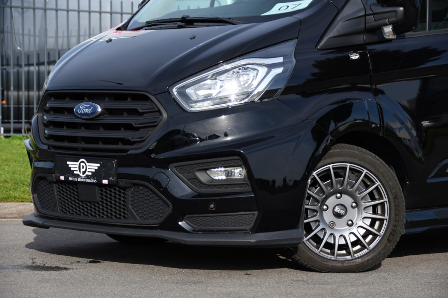 Ford Transit Custom 320 2.0 TDCI L1H1 DC MS-RT Black Edition Adaptieve Cruise, Camera, Carplay, 170pk, 2 x Schuifdeur, Automaat, LED, Stoelverwarming, Leder, Uniek!