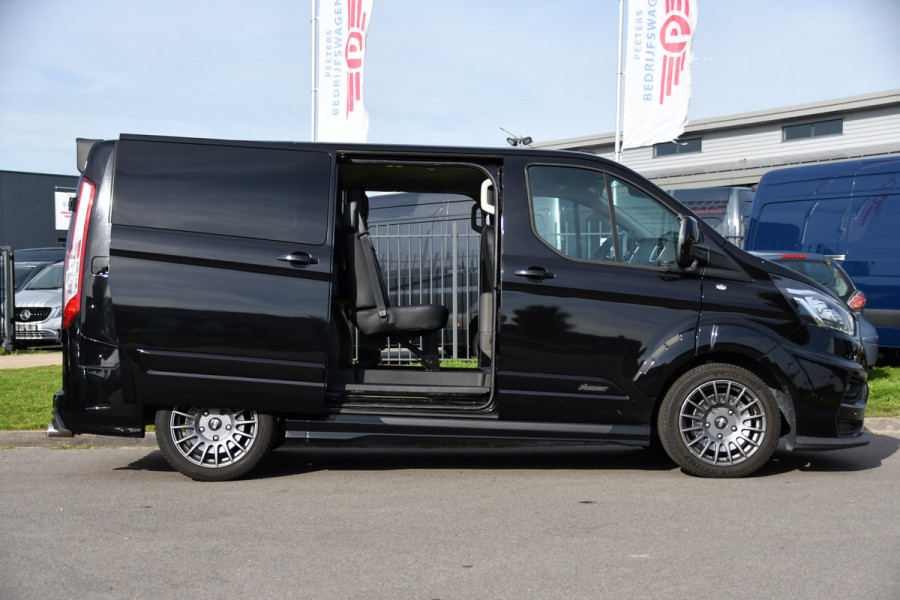Ford Transit Custom 320 2.0 TDCI L1H1 DC MS-RT Black Edition Adaptieve Cruise, Camera, Carplay, 170pk, 2 x Schuifdeur, Automaat, LED, Stoelverwarming, Leder, Uniek!