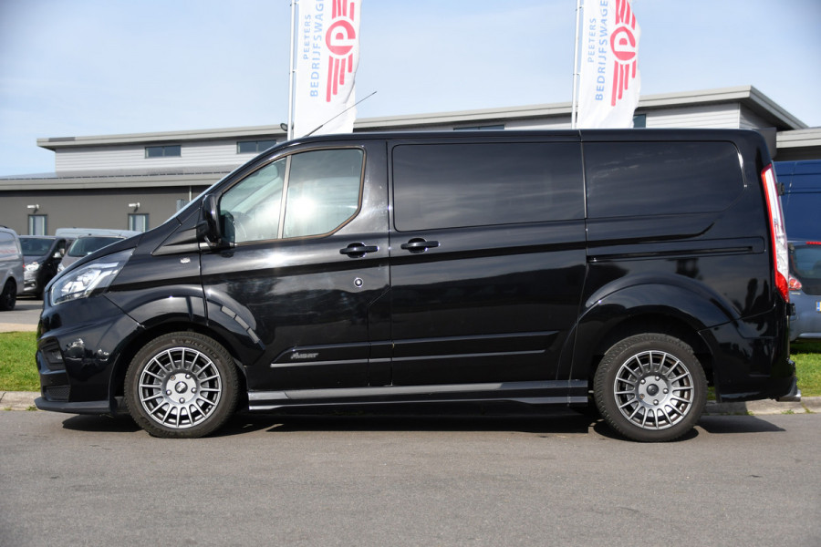 Ford Transit Custom 320 2.0 TDCI L1H1 DC MS-RT Black Edition Adaptieve Cruise, Camera, Carplay, 170pk, 2 x Schuifdeur, Automaat, LED, Stoelverwarming, Leder, Uniek!