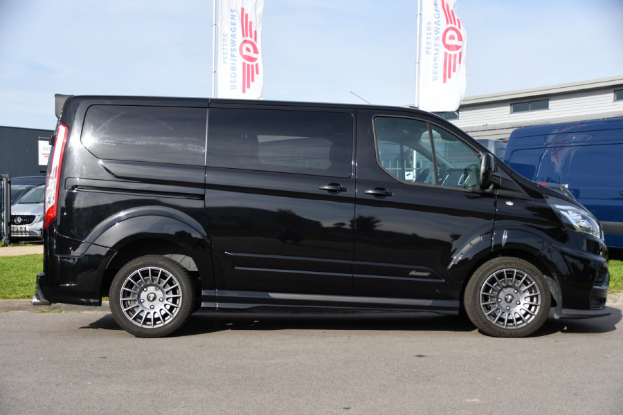 Ford Transit Custom 320 2.0 TDCI L1H1 DC MS-RT Black Edition Adaptieve Cruise, Camera, Carplay, 170pk, 2 x Schuifdeur, Automaat, LED, Stoelverwarming, Leder, Uniek!