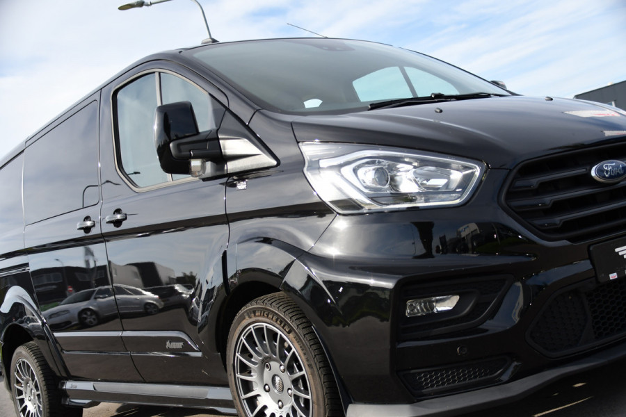 Ford Transit Custom 320 2.0 TDCI L1H1 DC MS-RT Black Edition Adaptieve Cruise, Camera, Carplay, 170pk, 2 x Schuifdeur, Automaat, LED, Stoelverwarming, Leder, Uniek!