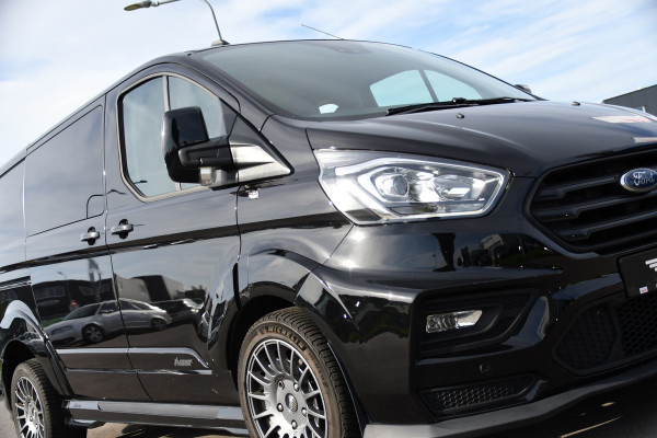 Ford Transit Custom 320 2.0 TDCI L1H1 DC MS-RT Black Edition Adaptieve Cruise, Camera, Carplay, 170pk, 2 x Schuifdeur, Automaat, LED, Stoelverwarming, Leder, Uniek!