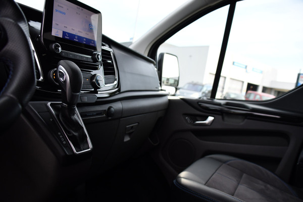 Ford Transit Custom 320 2.0 TDCI L1H1 DC MS-RT Black Edition Adaptieve Cruise, Camera, Carplay, 170pk, 2 x Schuifdeur, Automaat, LED, Stoelverwarming, Leder, Uniek!