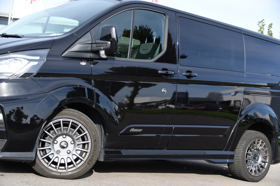 Ford Transit Custom 320 2.0 TDCI L1H1 DC MS-RT Black Edition Adaptieve Cruise, Camera, Carplay, 170pk, 2 x Schuifdeur, Automaat, LED, Stoelverwarming, Leder, Uniek!