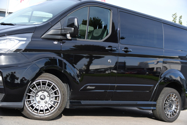 Ford Transit Custom 320 2.0 TDCI L1H1 DC MS-RT Black Edition Adaptieve Cruise, Camera, Carplay, 170pk, 2 x Schuifdeur, Automaat, LED, Stoelverwarming, Leder, Uniek!