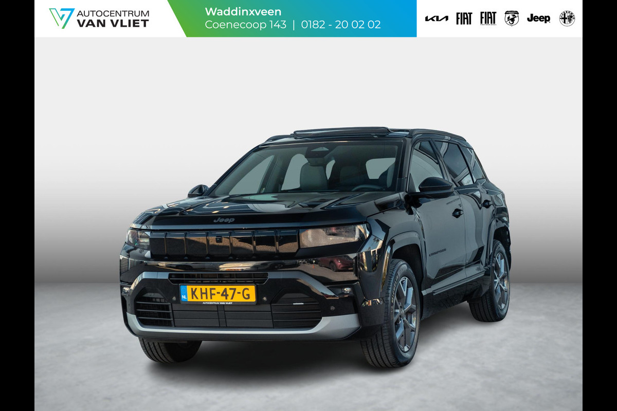 Jeep Compass 1.2 e-Hybrid First Edition | Premium Pack | 18"  | Schuif/Kanteldak | Convenience Pack | Vulcano Black