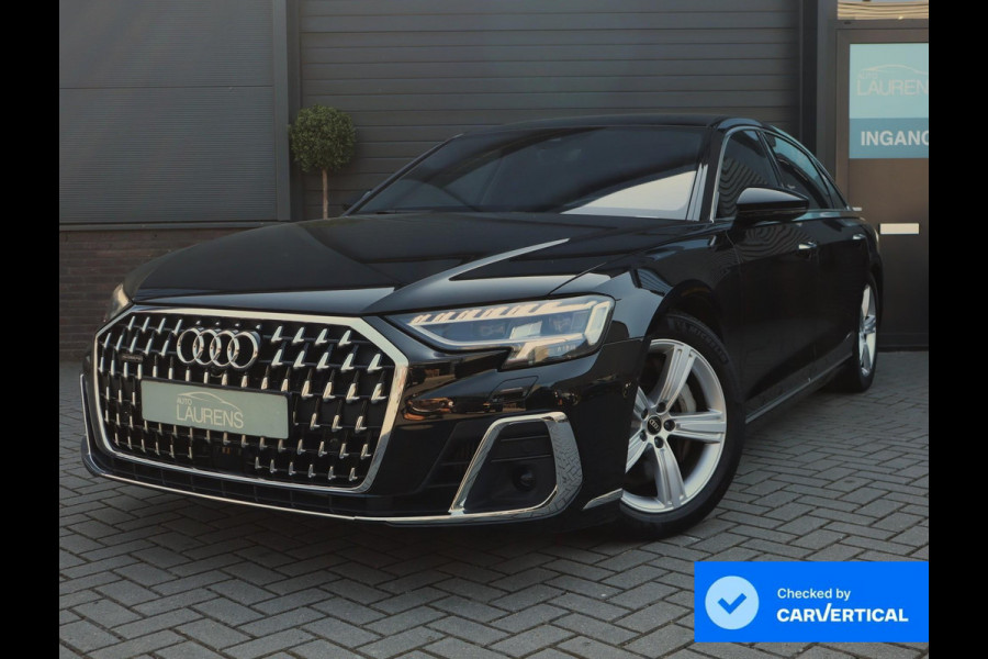Audi A8 55 TFSI quattro Lang | Chauffeur Pakket | Massage stoelen voor en achter | B&O | Pano | Stoel ventilatie voor en achter
