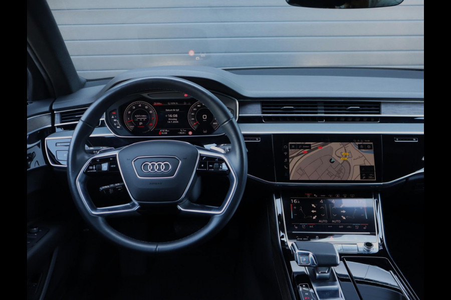 Audi A8 55 TFSI quattro Lang | Chauffeur Pakket | Massage stoelen voor en achter | B&O | Pano | Stoel ventilatie voor en achter
