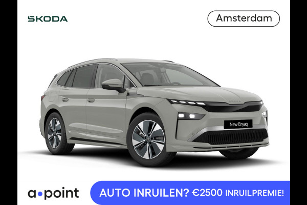 Škoda Enyaq 85 Business Edition 286 pk | Trekhaak | Achterbumper en dorpels in carosseriekleur | Velgen: 19" lichtmetalen velgen Regulus, antraciet gepolijst