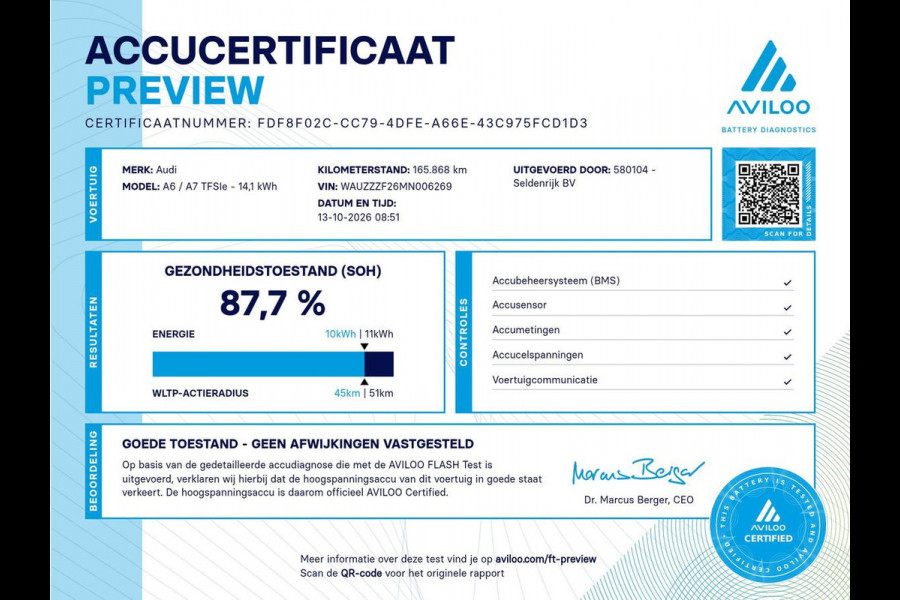 Audi A6 Avant 55 TFSI e quattro Competition | S-line | SOH 87,7% | Panoramadak | Adaptive cruise | Leder | Memory | Stoelventilatie/verwarming | Trekhaak | Head-up | 360 Camera
