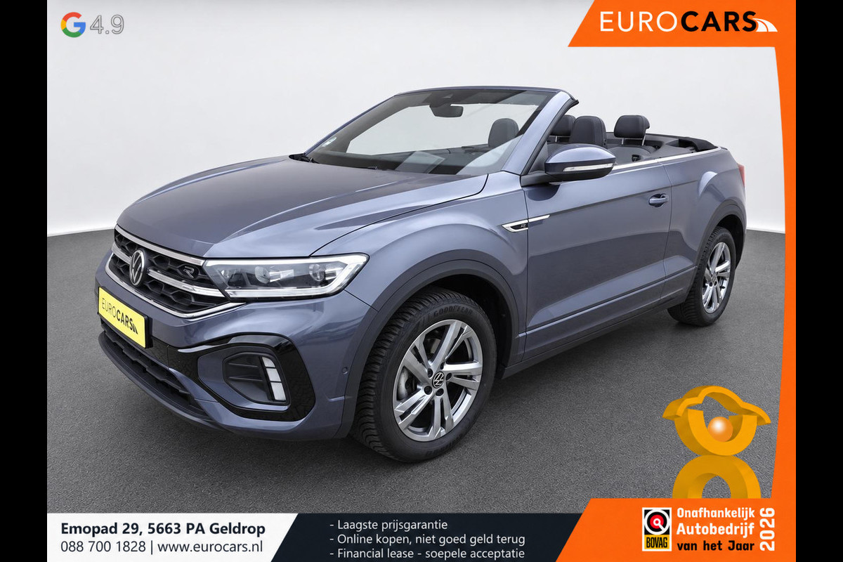 Volkswagen T-Roc Cabrio 1.5 TSI 150pk DSG R-Line Navigatie Apple Carplay / Android Auto Parkeersensoren Camera Adaptive Cruise Control Stoelverwarming Climate Control