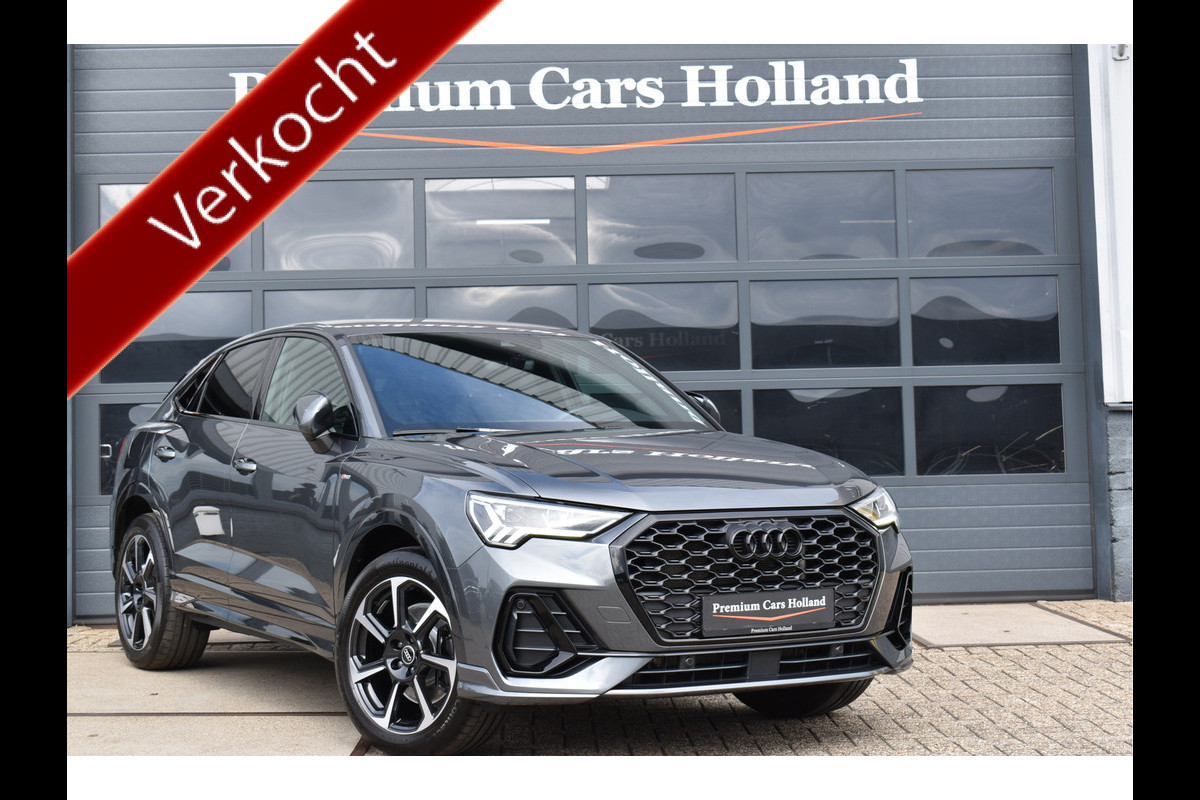Audi Q3 Sportback 45 TFSI e S-Line Black Ed Soh 94% Navi Leder Camera Trekhaak 19 Inch