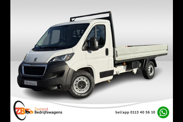 Peugeot Boxer 335 2.2 BlueHDi 165 L4 Pick-up | Open laadbak | Trekhaak 3.5T | Cruisec. | Airco