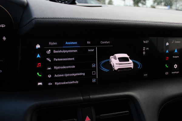 Porsche Taycan Turbo 93 kWh / SOH 92,3% / Panoramadak / 360Camera / Head-up / Burmester / Luchtvering / 20'' / InnoDrive / Sportchrono+Design / Keyless / Adaptieve Stoelen / Dodehoek / DAB / Warmtepomp