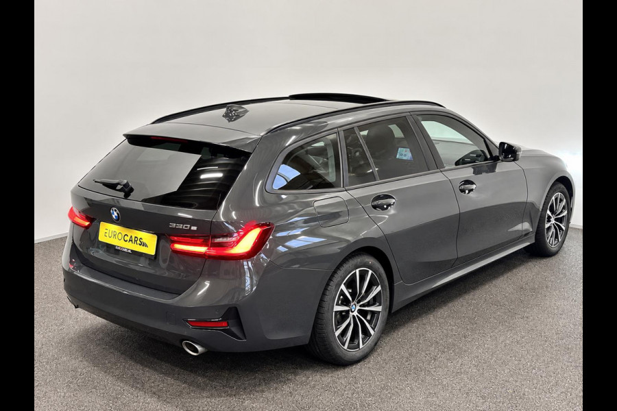 BMW 3 Serie Touring 330e Sportline Panoramadak Navi Carplay Cruise Control Full LED PDC VA Privacy Glass Live Cockpit Professional DAB+ Shadowline Hemel Antraciet