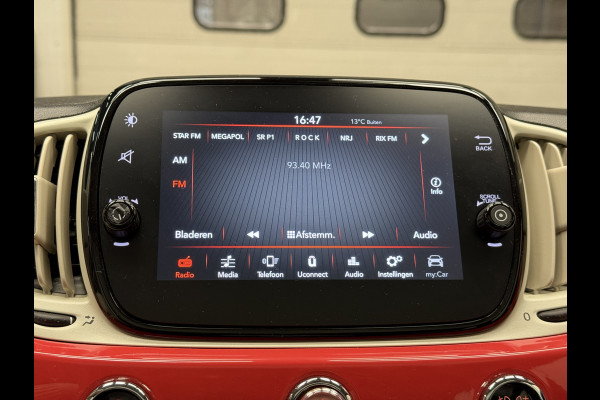 Fiat 500 1.2 Lounge AIRCO/ECC-PANODAK-NAVI by CARPLAY-PDC-LMV-CRUISE CONTROL