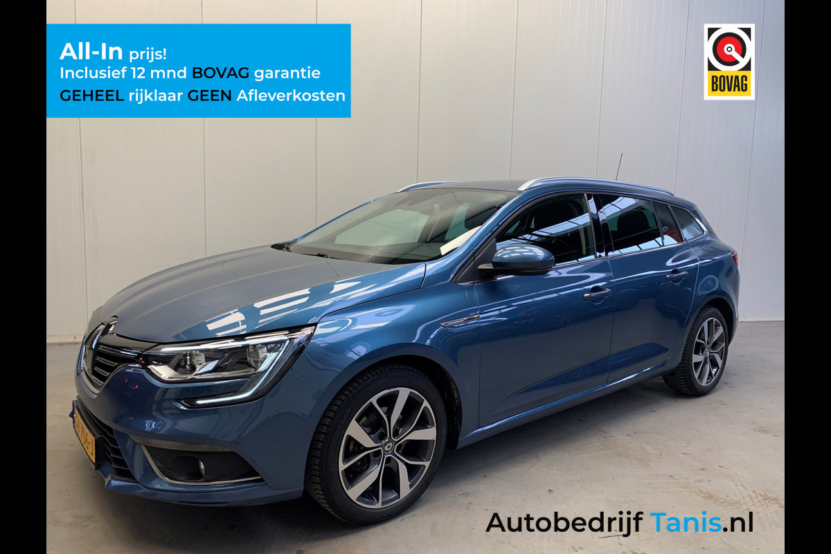 Renault Mégane Estate 1.2 TCe Bose NAVIGATIE-LEDER-PDC-LMV-SPORT.INT-1700KG Trekgewicht!!