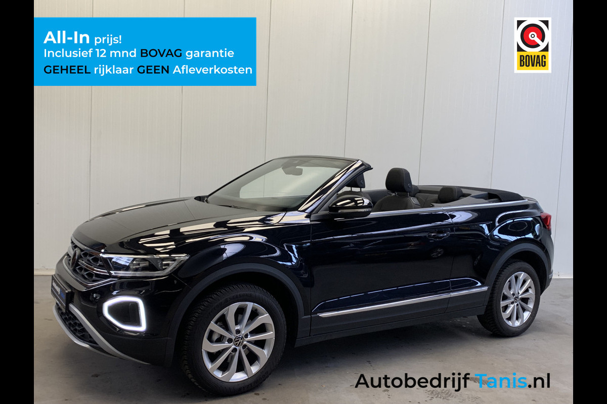 Volkswagen T-Roc Cabrio 1.0 TSI Style DIGITAL COCKPIT-NAVI-ECC-CAMERA-LMV-PARKEER FUNCTIE