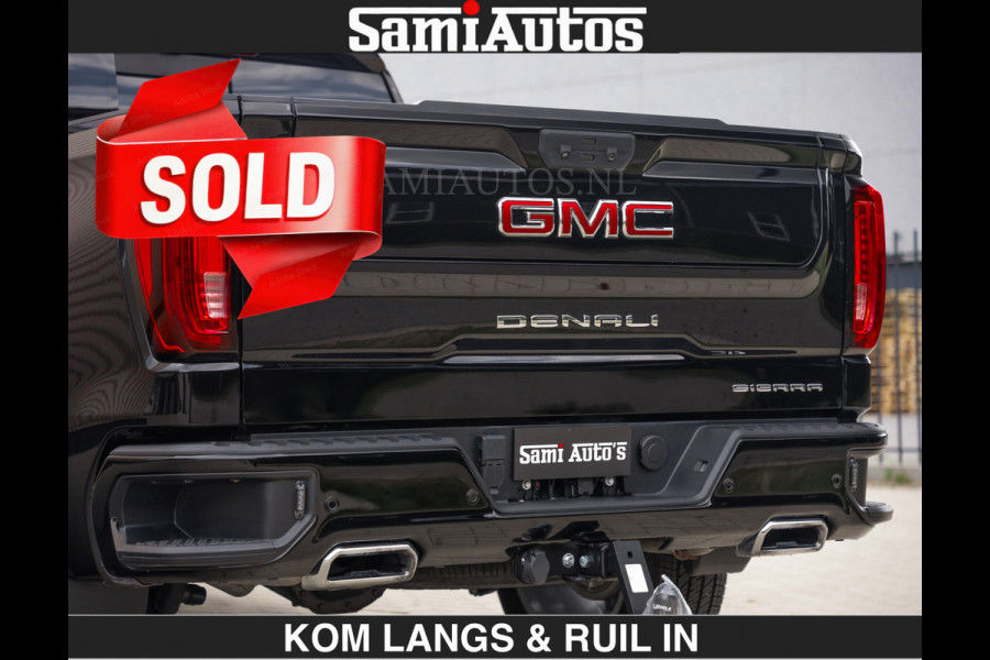 GMC Sierra DENALI | All-In Prijs | 6,2 V8 Full Option €79950,- excl | De Meest Luxe Pick-Up in zijn Klasse | Comfortabele Dubbele Cabine met Royale 5 Zitplaatsen | BPM vrij | Nu Leverbaar uit Voorraad | Voorraad Nr 2232 | De specialist in Amerikaanse pick‑ups in Nederland en Europa.
