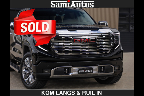 GMC Sierra DENALI | All-In Prijs | 6,2 V8 Full Option €79950,- excl | De Meest Luxe Pick-Up in zijn Klasse | Comfortabele Dubbele Cabine met Royale 5 Zitplaatsen | BPM vrij | Nu Leverbaar uit Voorraad | Voorraad Nr 2232 | De specialist in Amerikaanse pick‑ups in Nederland en Europa.