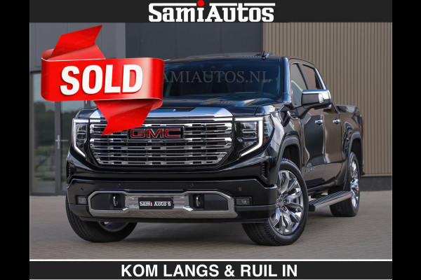 GMC Sierra DENALI | All-In Prijs | 6,2 V8 Full Option €79950,- excl | De Meest Luxe Pick-Up in zijn Klasse | Comfortabele Dubbele Cabine met Royale 5 Zitplaatsen | BPM vrij | Nu Leverbaar uit Voorraad | Voorraad Nr 2232 | De specialist in Amerikaanse pick‑ups in Nederland en Europa.