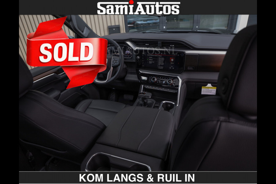 GMC Sierra DENALI | All-In Prijs | 6,2 V8 Full Option €79950,- excl | De Meest Luxe Pick-Up in zijn Klasse | Comfortabele Dubbele Cabine met Royale 5 Zitplaatsen | BPM vrij | Nu Leverbaar uit Voorraad | Voorraad Nr 2232 | De specialist in Amerikaanse pick‑ups in Nederland en Europa.