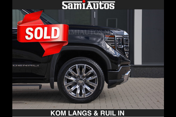 GMC Sierra DENALI | All-In Prijs | 6,2 V8 Full Option €79950,- excl | De Meest Luxe Pick-Up in zijn Klasse | Comfortabele Dubbele Cabine met Royale 5 Zitplaatsen | BPM vrij | Nu Leverbaar uit Voorraad | Voorraad Nr 2232 | De specialist in Amerikaanse pick‑ups in Nederland en Europa.