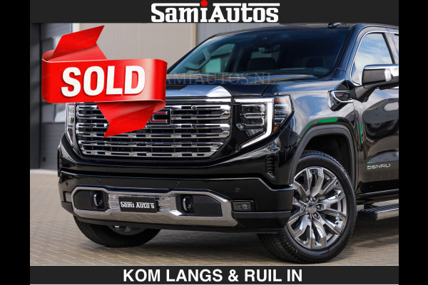 GMC Sierra DENALI | All-In Prijs | 6,2 V8 Full Option €79950,- excl | De Meest Luxe Pick-Up in zijn Klasse | Comfortabele Dubbele Cabine met Royale 5 Zitplaatsen | BPM vrij | Nu Leverbaar uit Voorraad | Voorraad Nr 2232 | De specialist in Amerikaanse pick‑ups in Nederland en Europa.