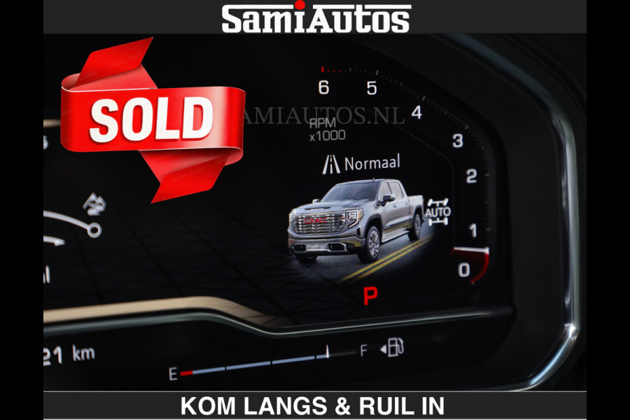 GMC Sierra DENALI | All-In Prijs | 6,2 V8 Full Option €79950,- excl | De Meest Luxe Pick-Up in zijn Klasse | Comfortabele Dubbele Cabine met Royale 5 Zitplaatsen | BPM vrij | Nu Leverbaar uit Voorraad | Voorraad Nr 2232 | De specialist in Amerikaanse pick‑ups in Nederland en Europa.