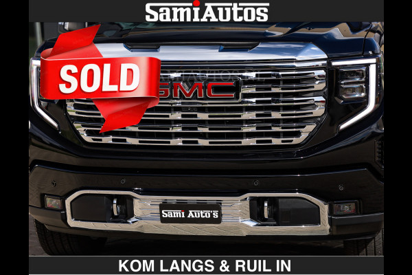GMC Sierra DENALI | All-In Prijs | 6,2 V8 Full Option €79950,- excl | De Meest Luxe Pick-Up in zijn Klasse | Comfortabele Dubbele Cabine met Royale 5 Zitplaatsen | BPM vrij | Nu Leverbaar uit Voorraad | Voorraad Nr 2232 | De specialist in Amerikaanse pick‑ups in Nederland en Europa.