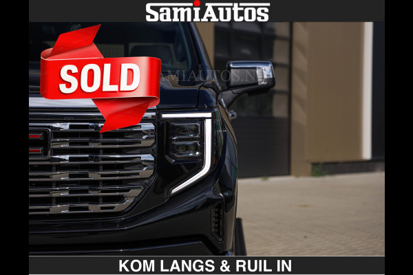 GMC Sierra DENALI | All-In Prijs | 6,2 V8 Full Option €79950,- excl | De Meest Luxe Pick-Up in zijn Klasse | Comfortabele Dubbele Cabine met Royale 5 Zitplaatsen | BPM vrij | Nu Leverbaar uit Voorraad | Voorraad Nr 2232 | De specialist in Amerikaanse pick‑ups in Nederland en Europa.