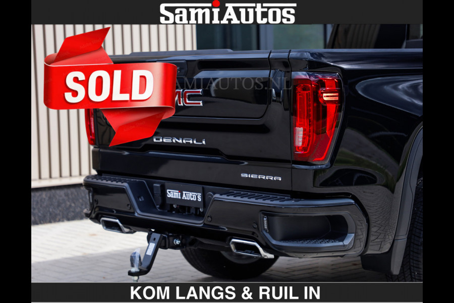 GMC Sierra DENALI | All-In Prijs | 6,2 V8 Full Option €79950,- excl | De Meest Luxe Pick-Up in zijn Klasse | Comfortabele Dubbele Cabine met Royale 5 Zitplaatsen | BPM vrij | Nu Leverbaar uit Voorraad | Voorraad Nr 2232 | De specialist in Amerikaanse pick‑ups in Nederland en Europa.