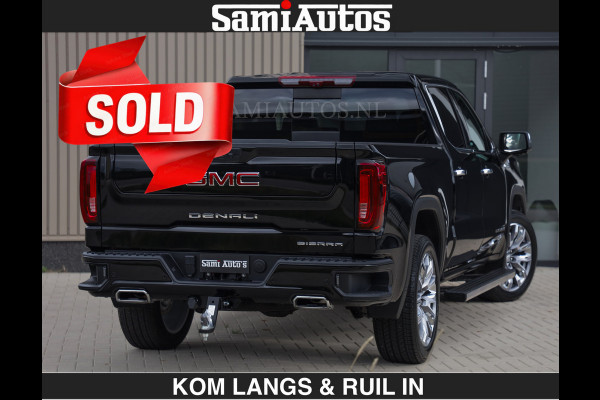 GMC Sierra DENALI | All-In Prijs | 6,2 V8 Full Option €79950,- excl | De Meest Luxe Pick-Up in zijn Klasse | Comfortabele Dubbele Cabine met Royale 5 Zitplaatsen | BPM vrij | Nu Leverbaar uit Voorraad | Voorraad Nr 2232 | De specialist in Amerikaanse pick‑ups in Nederland en Europa.