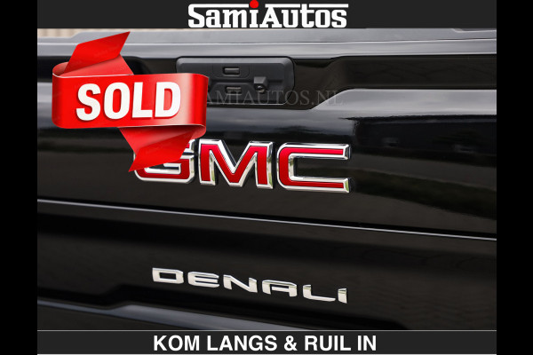 GMC Sierra DENALI | All-In Prijs | 6,2 V8 Full Option €79950,- excl | De Meest Luxe Pick-Up in zijn Klasse | Comfortabele Dubbele Cabine met Royale 5 Zitplaatsen | BPM vrij | Nu Leverbaar uit Voorraad | Voorraad Nr 2232 | De specialist in Amerikaanse pick‑ups in Nederland en Europa.