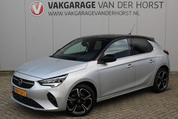 Opel Corsa 1.2-100pk Turbo Elegance Sky. In nieuwstaat verkerende Opel Corsa ! Autm. airco, cruise cntrl, lane assist, panoramadak, verwarmde stoelen, LM wielen, camera, parkeersensoren, navigatie by Apple Carplay/Android auto, metallic, LED verl. etc.