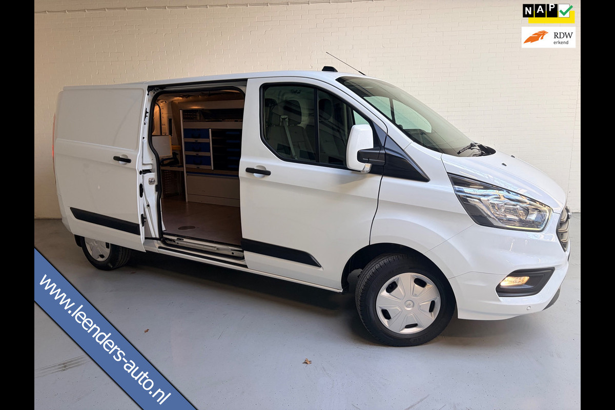 Ford Transit Custom Servicewagen 320 2.0 TDCI euro6 L2H1 Trend 3Persoons, 2xSchuifdeur, Sortimo, Trekhaak, RIJKLAARPRIJS!