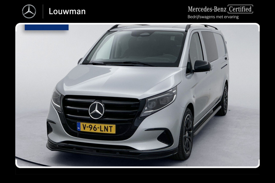 Mercedes-Benz Vito 119 CDI Pro L3 DC 19 inch AMG Dubbele cabine Sidebars Dubbele Schuifdeur Multibeam LED Trekhaak Achteruitrijcamera Betimmering