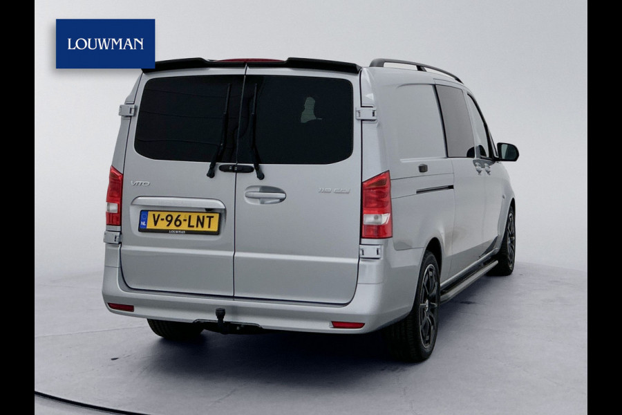 Mercedes-Benz Vito 119 CDI Pro L3 DC 19 inch AMG Dubbele cabine Sidebars Dubbele Schuifdeur Multibeam LED Trekhaak Achteruitrijcamera Betimmering